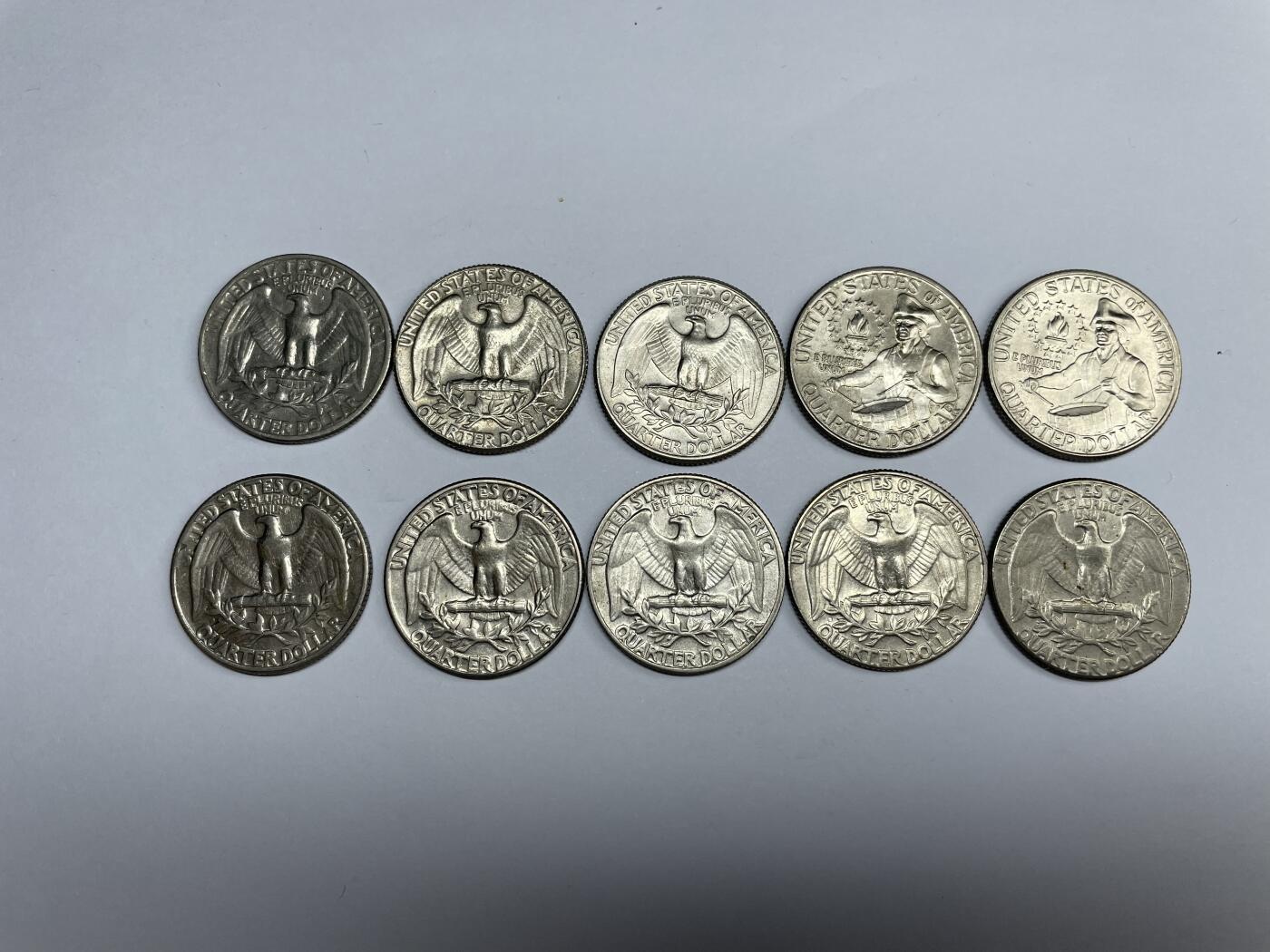 2024年集古藏今外币拍卖第九期-第2场—（总第82拍） 各年份25美分8枚