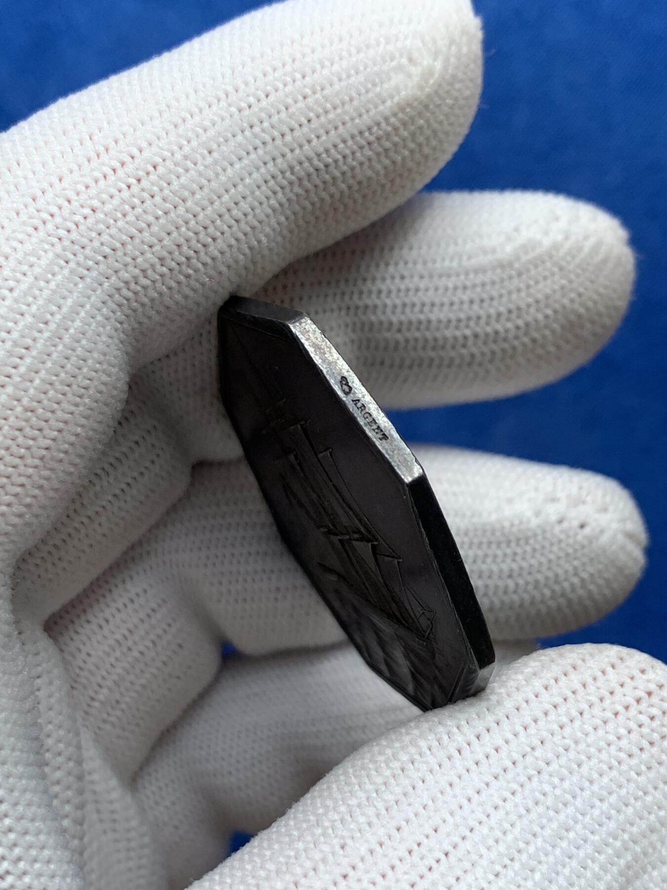 《竞宝斋》第281场- 周日，周一 ，周二3场连拍 （全场包邮） 法国八角银质jeton，勒阿弗尔商业保险公司，两面设计都非常好看，22.62g，36.5mm，丰饶角边铭