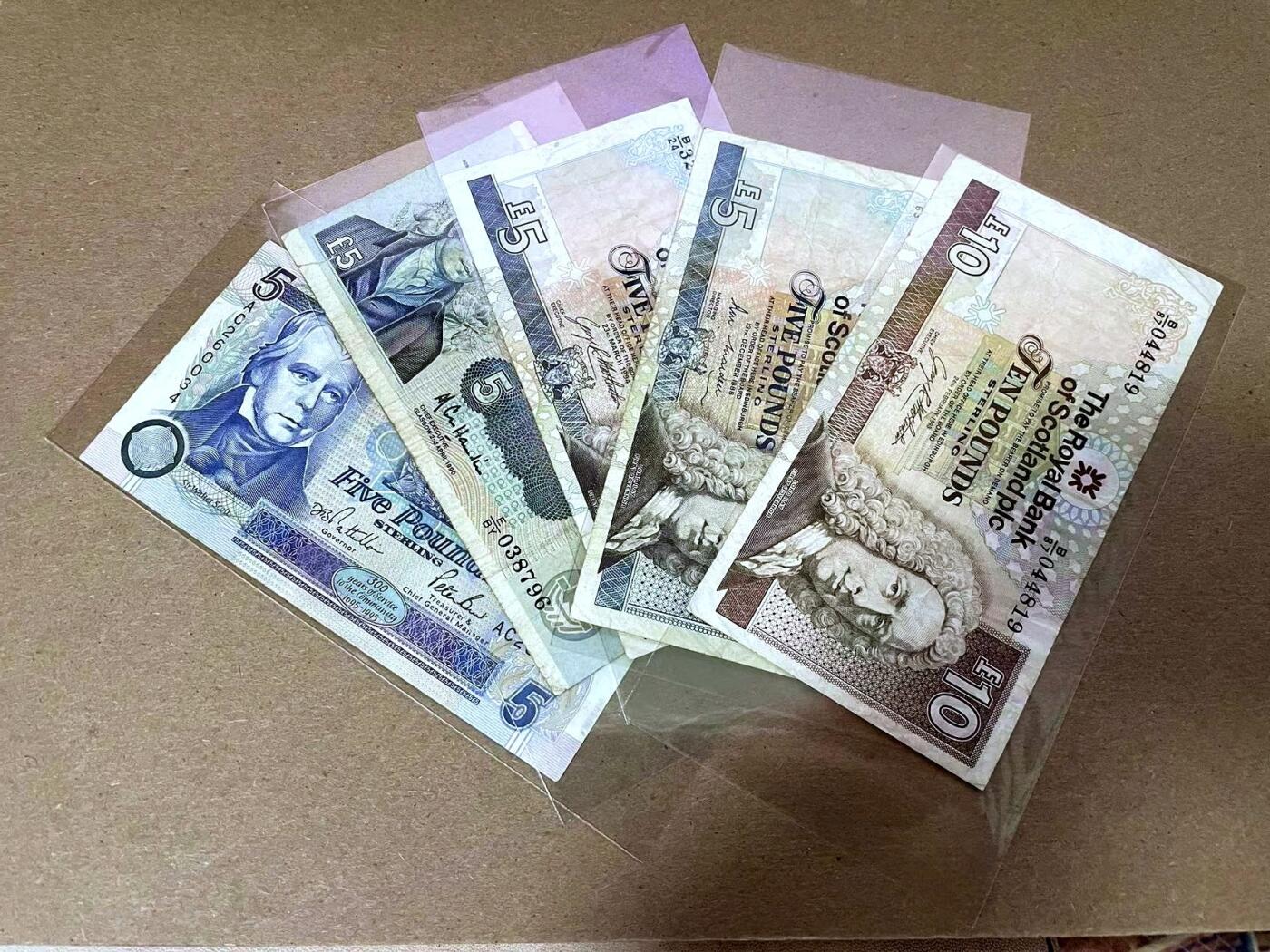 【Blue Auction】✨世界纸币精拍第492期【精】 【一组5张】苏格兰5-10镑一组  品相如图