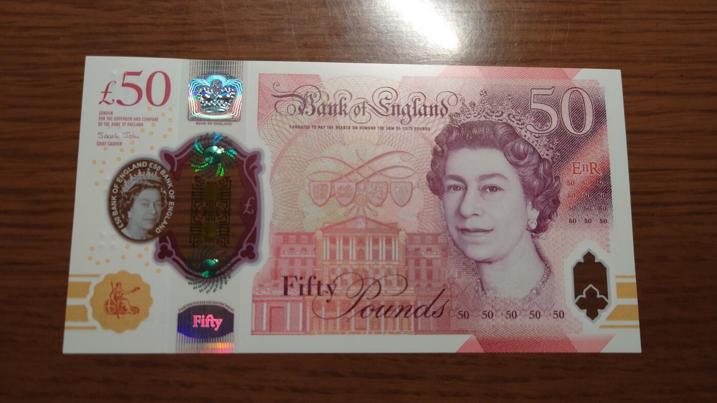 【六点40刚有新增30项】精选微拍第114期暨2024年第25期  新品到货 【展会上已售出】2020年英国G序列50镑 全新绝品豹子号999