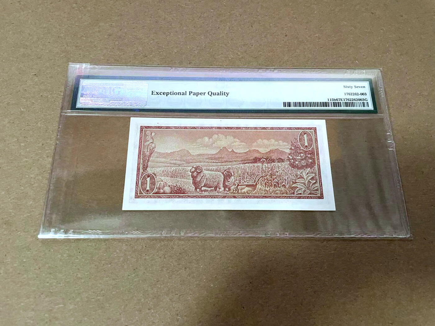 【Blue Auction】✨世界纸币精拍第492期【精】 南非 1975年1兰特 PMG67EPQ 高分