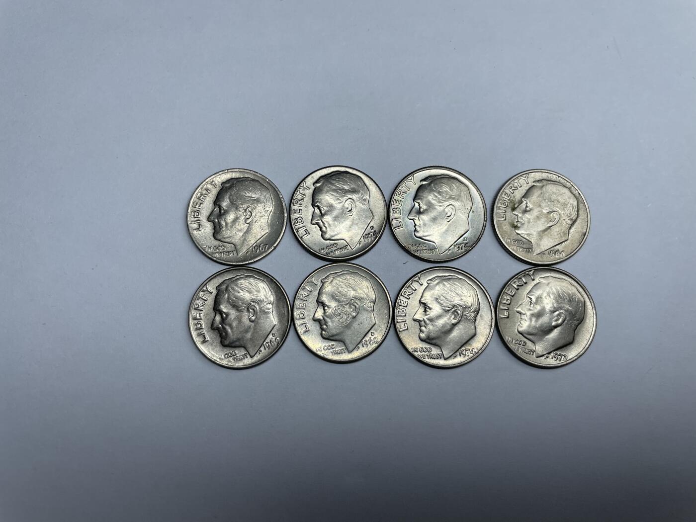 2024年集古藏今外币拍卖第九期-第2场—（总第82拍） 10美分8枚