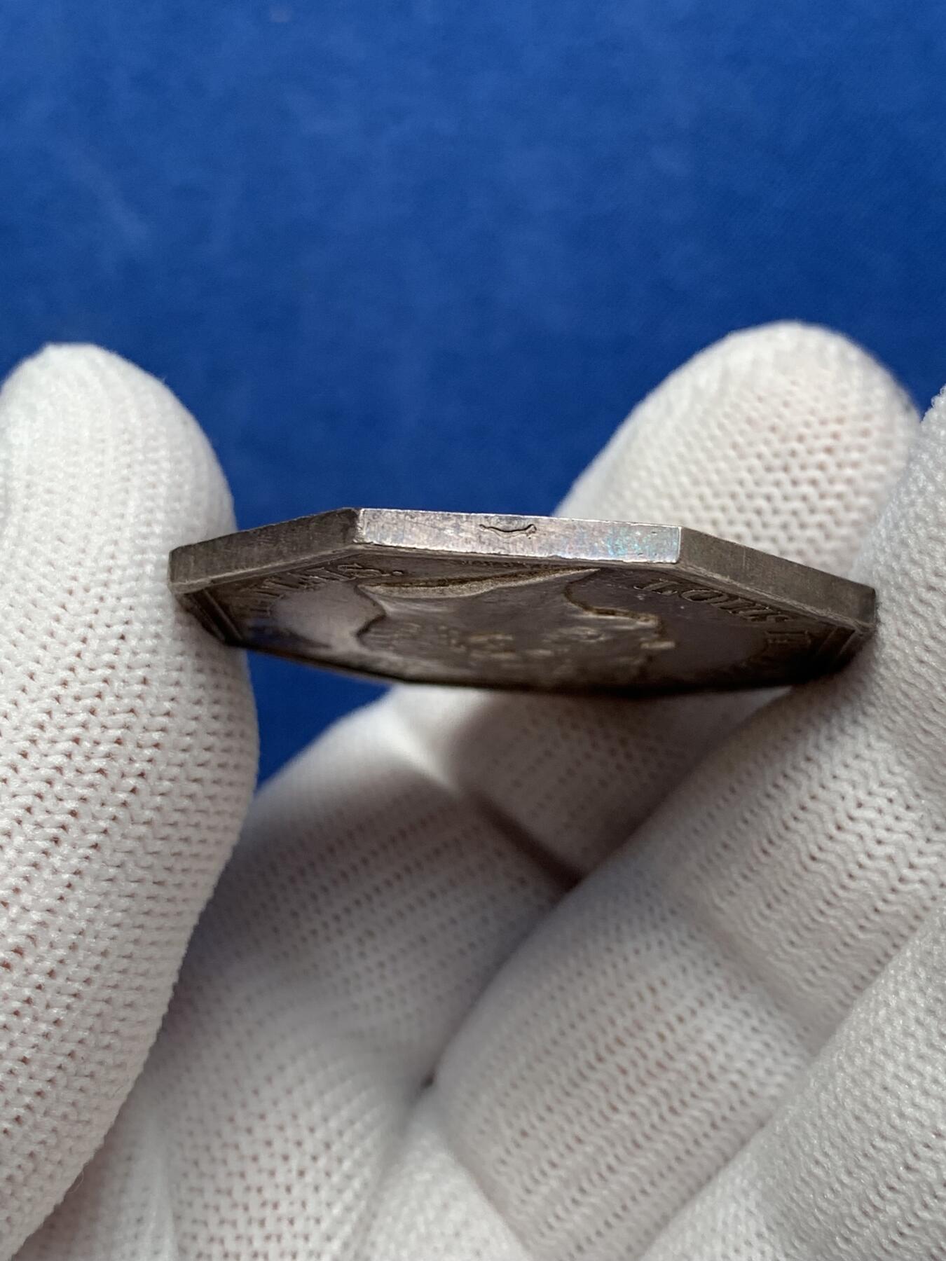 《竞宝斋》第281场- 周日，周一 ，周二3场连拍 （全场包邮） 1832年法国菲利普一世头像巴黎外汇经纪人八角银jeton，36.3mm，19.51克，早期油灯边铭（1832-1841年）