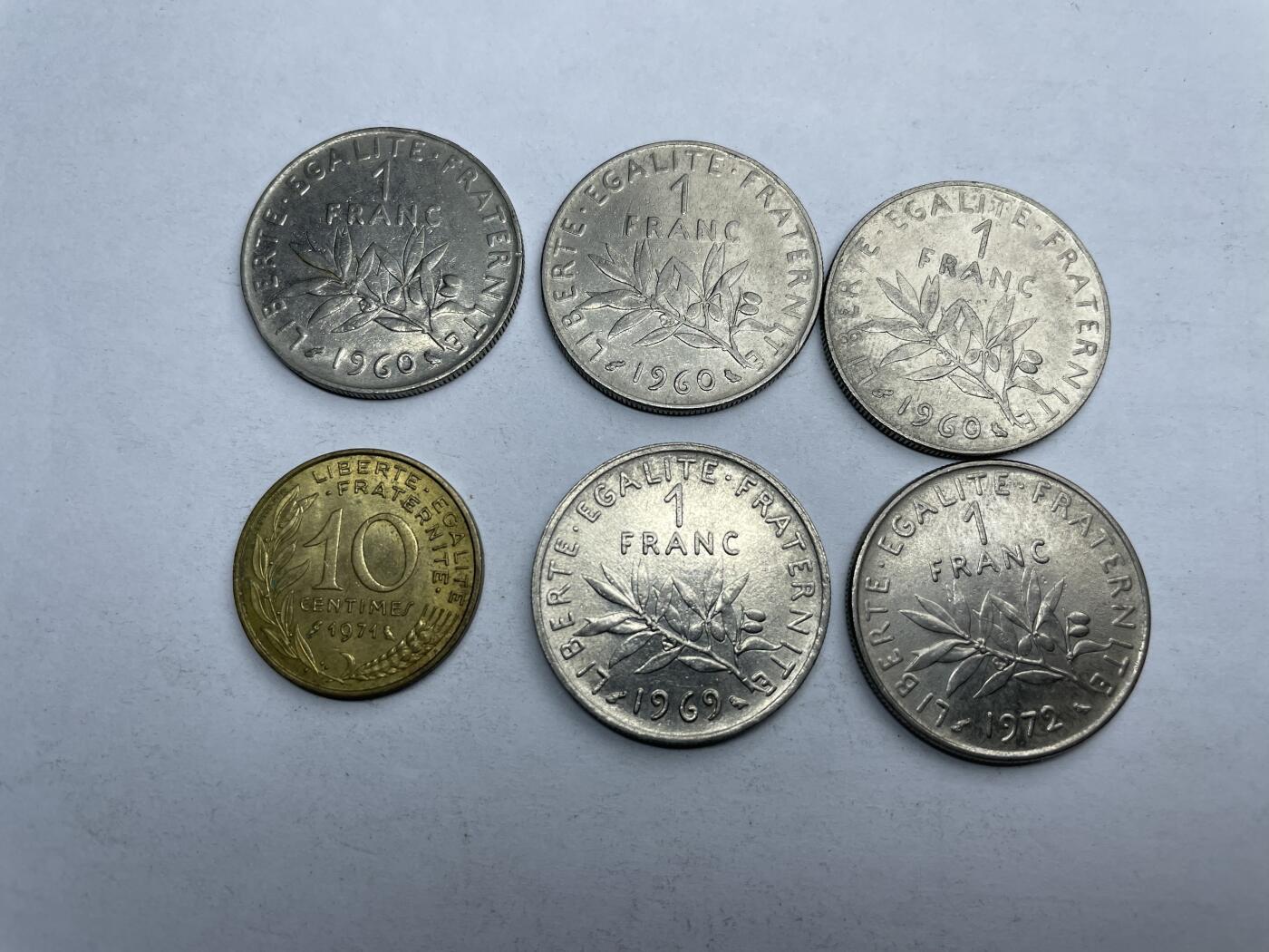 2024年集古藏今外币拍卖第九期-第3场—（总第83拍） 法国6枚