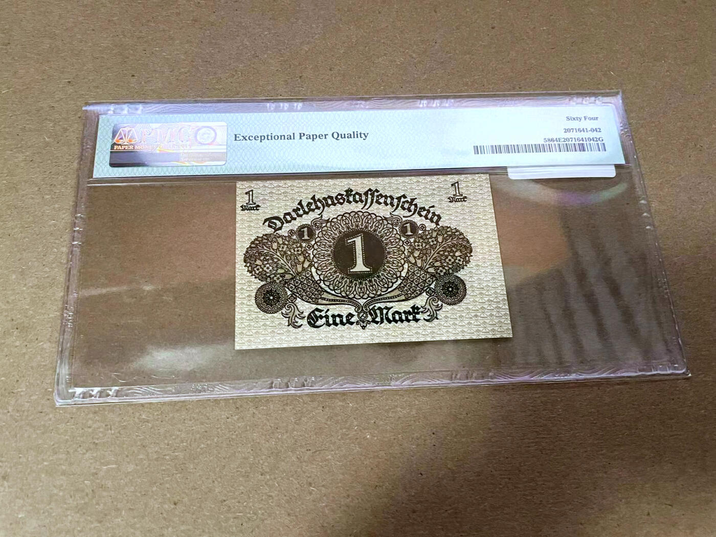 【Blue Auction】✨世界纸币精拍第492期【精】 德国 1920年1马克 PMG64EPQ 