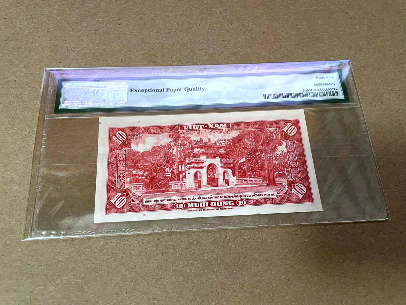 【Blue Auction】✨世界纸币精拍第492期【精】 南越 1962年10盾 PMG65EPQ 