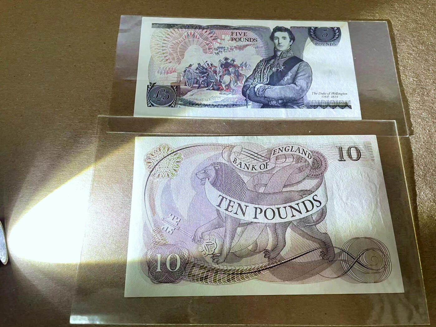 【Blue Auction】✨世界纸币精拍第492期【精】 【一组2张】英国C序列10镑&D序列5镑 AU