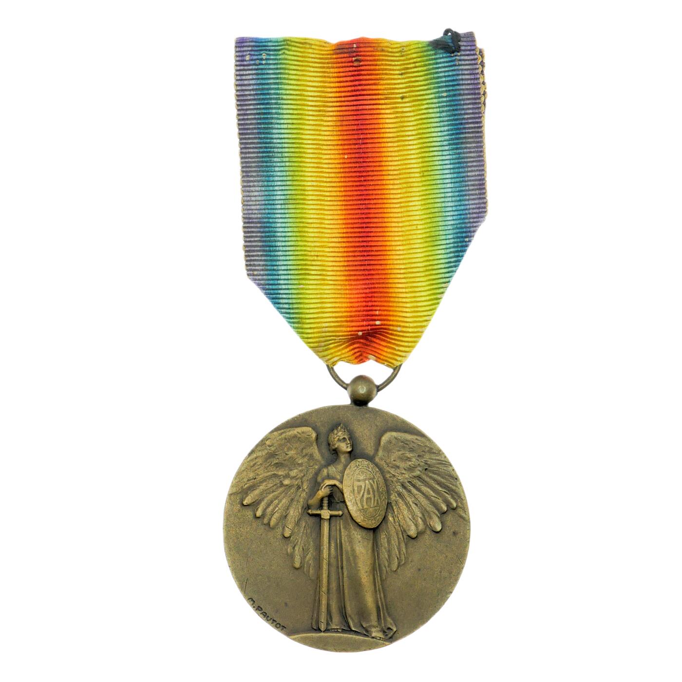 【麦稀奇世界钱币展】勋交所6月15日展会拍卖 法国一战胜利奖章，稀少庞托版本