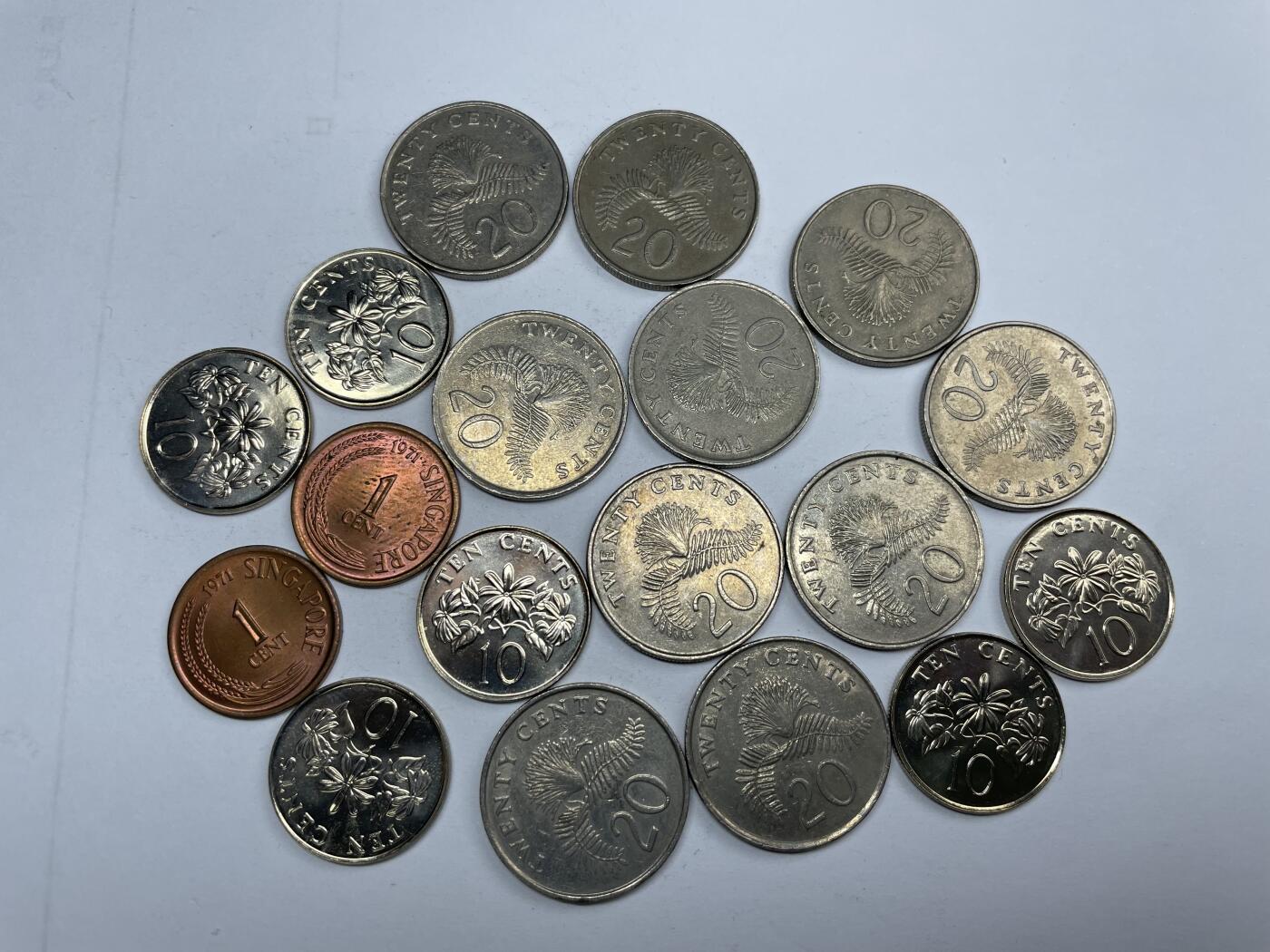 2024年集古藏今外币拍卖第九期-第3场—（总第83拍） 新加坡18枚，2.62新元