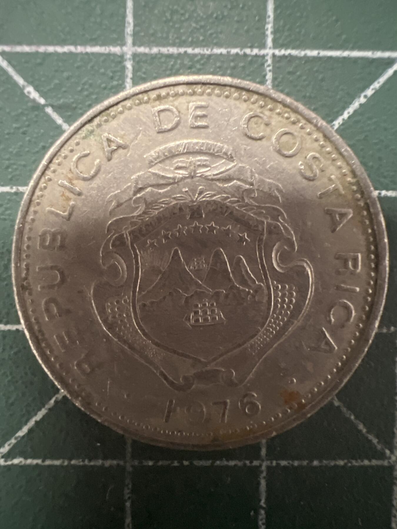 第667期 硬币专场 （无押金，捡漏，全场50包邮，偏远地区除外，接收代拍业务，本店十天发一次货） 哥斯达黎加50分 1976年