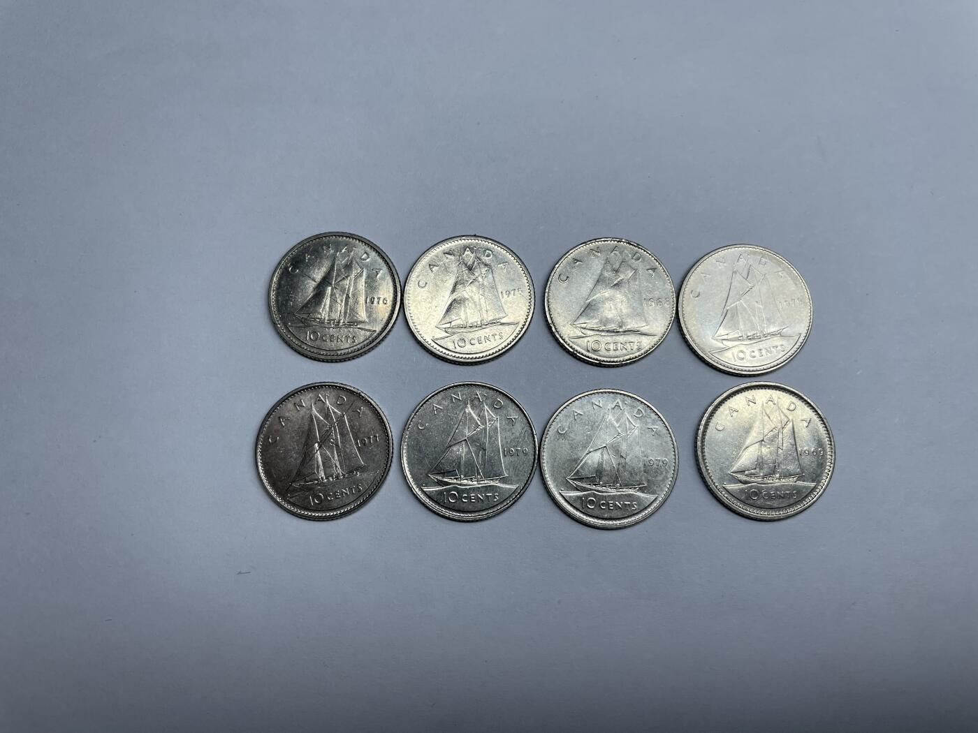 2024年集古藏今外币拍卖第九期-第2场—（总第82拍） 加拿大10分8枚