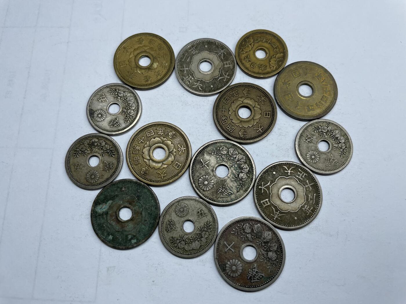 2024年集古藏今外币拍卖第九期-第3场—（总第83拍） 日本中孔14枚