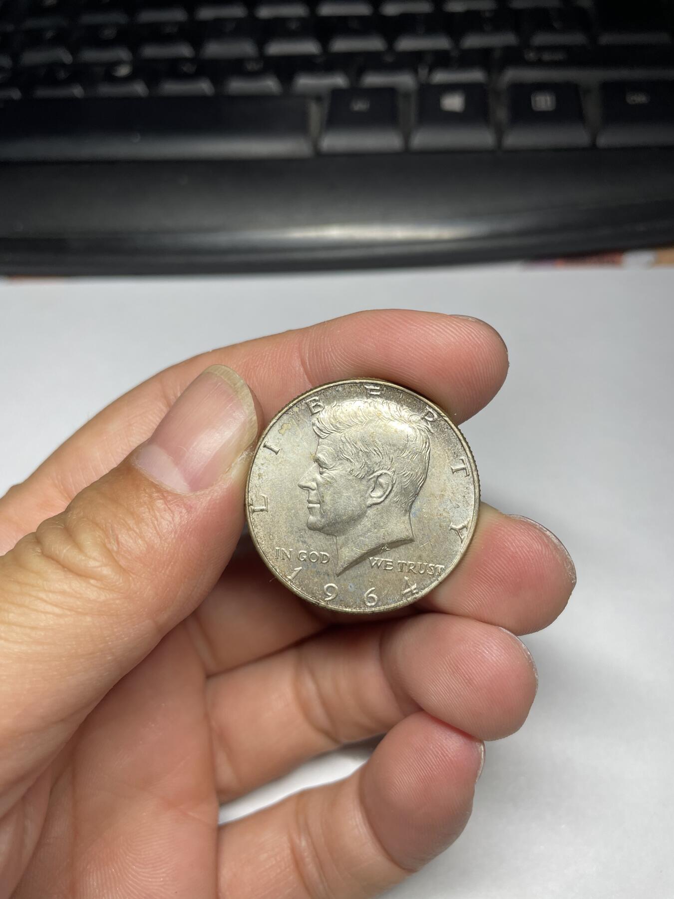 2024年集古藏今外币拍卖第九期-第2场—（总第82拍） 1964年美国半美元银币