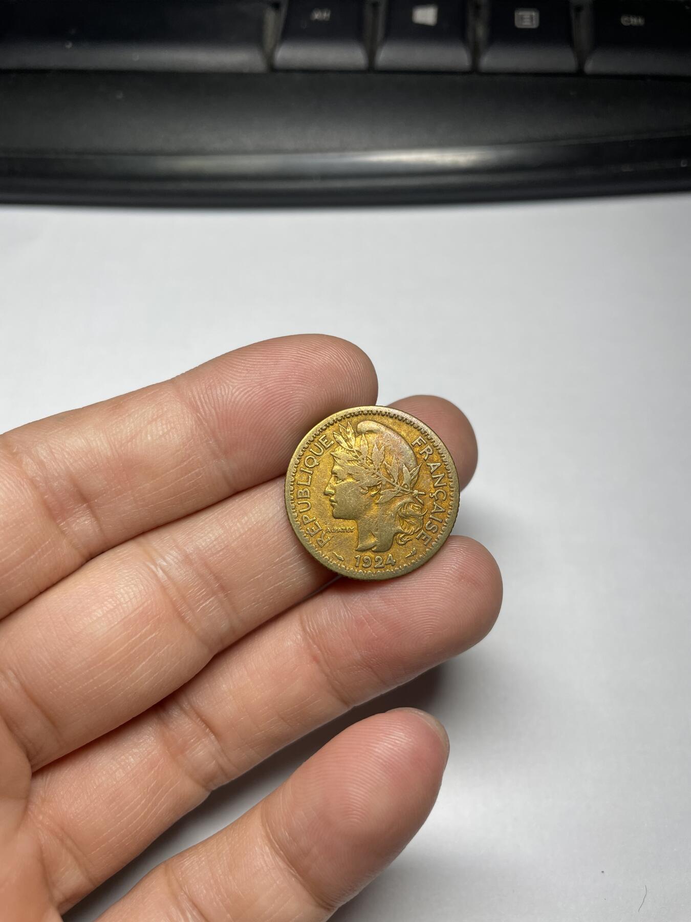 2024年集古藏今外币拍卖第九期-第4场—（总第84拍） 1924年法属多哥1法郎