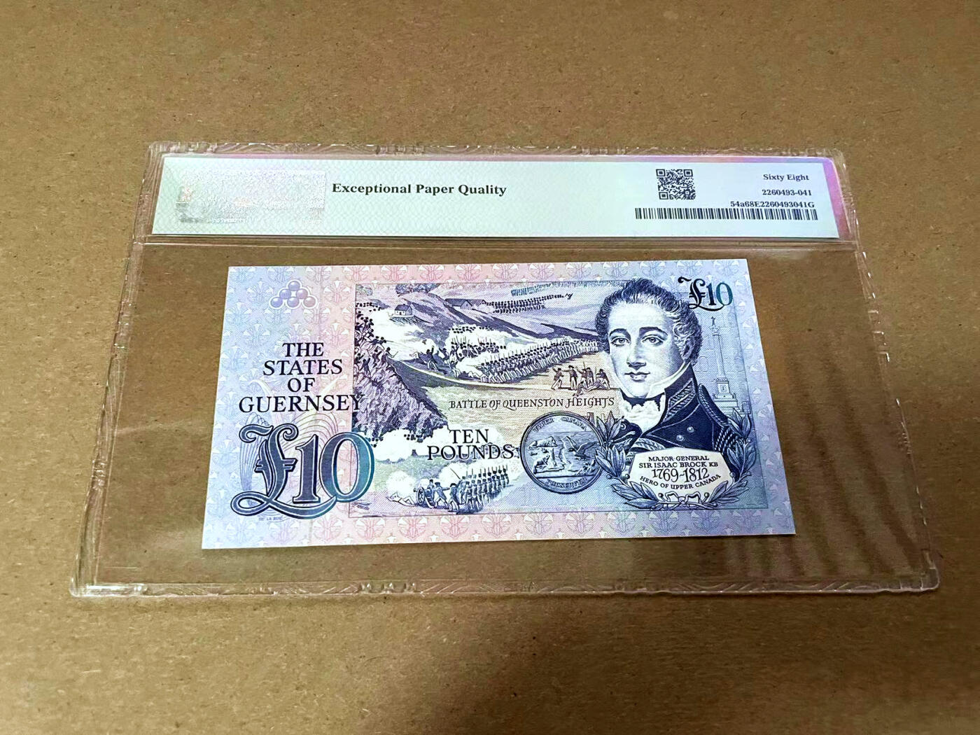 【Blue Auction】✨世界纸币精拍第493期【精】 【无47】根西 1991-95年10镑 PMG68EPQ 超高分 背面大场景