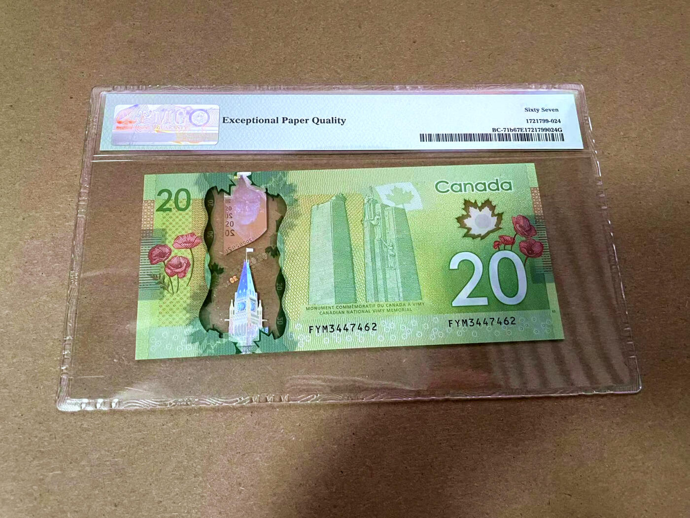 【Blue Auction】✨世界纸币精拍第493期【精】 加拿大 2012年20元 PMG67EPQ高分 女王