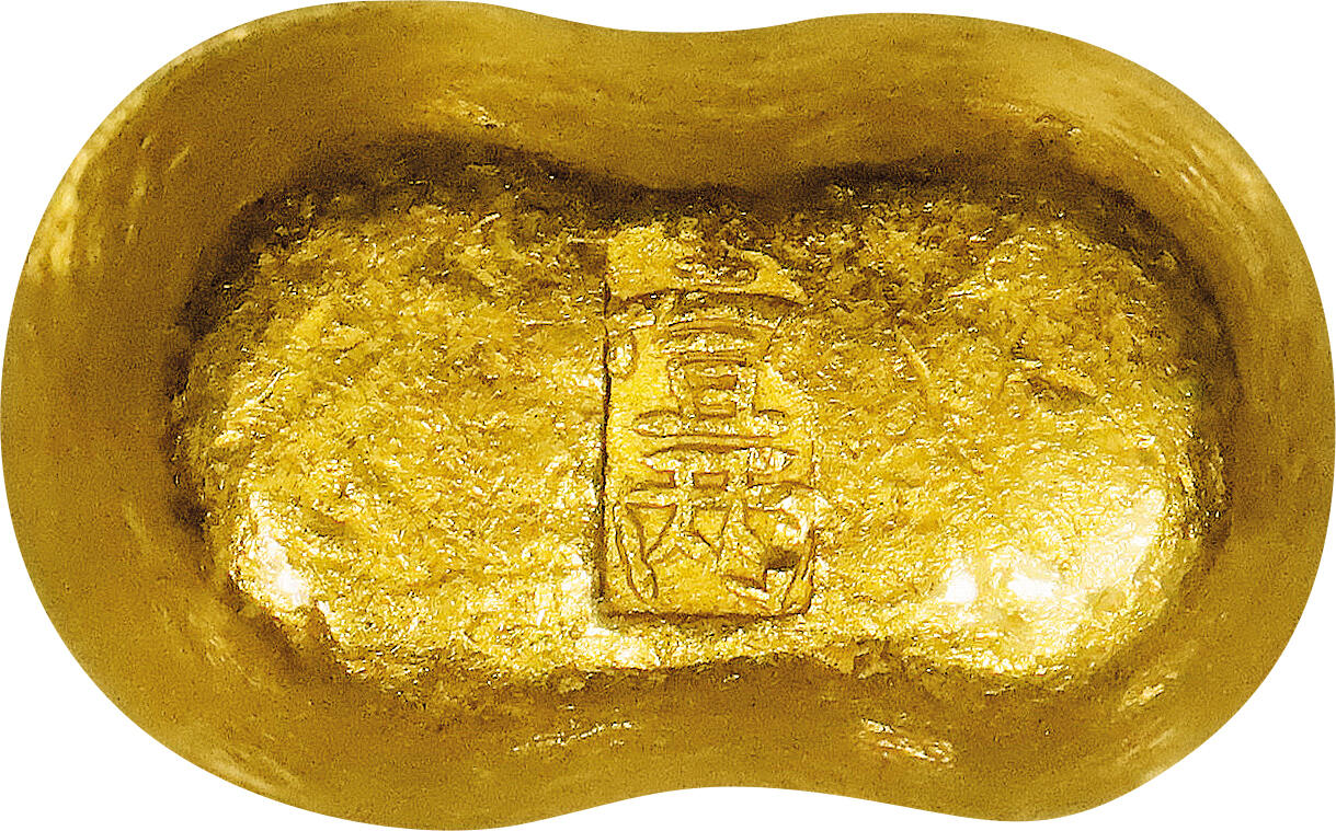 北京阿城哥拍卖2024年春季拍卖会 民国时期，天津鸿祥赤金一两金锭一枚，31.2g GBCA AU55评级编号：1610069293