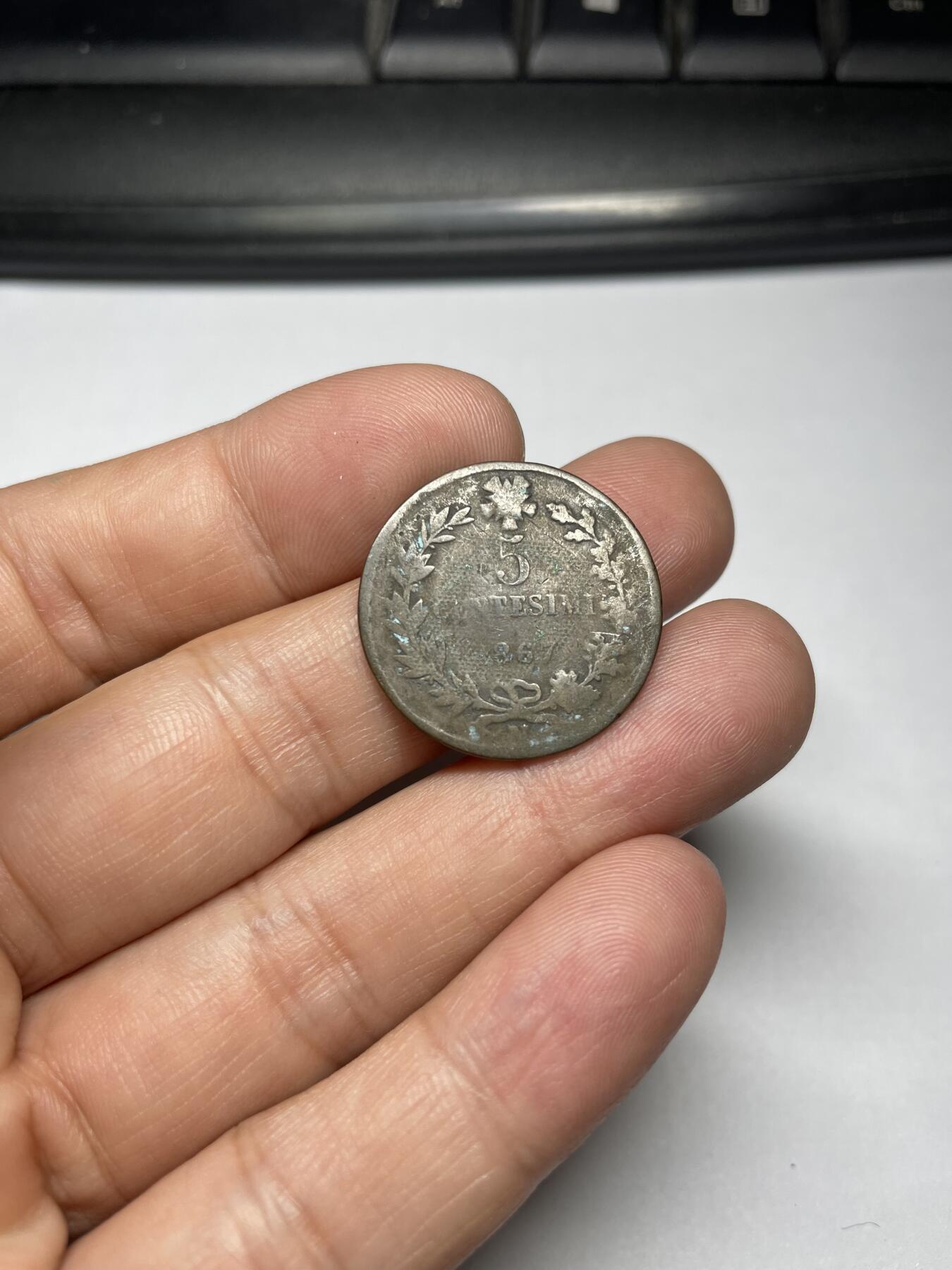 2024年集古藏今外币拍卖第九期-第4场—（总第84拍） 1867年意大利5分