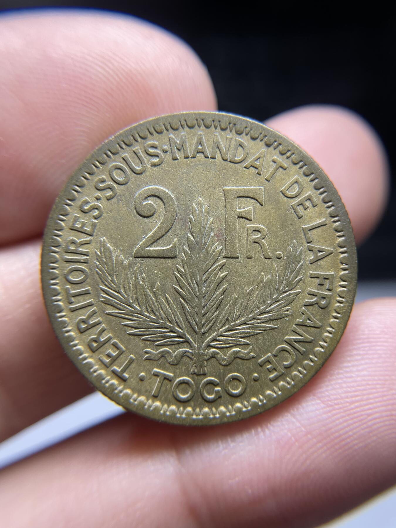 2024年集古藏今外币拍卖第九期-第4场—（总第84拍） 1924年法属多哥2法郎