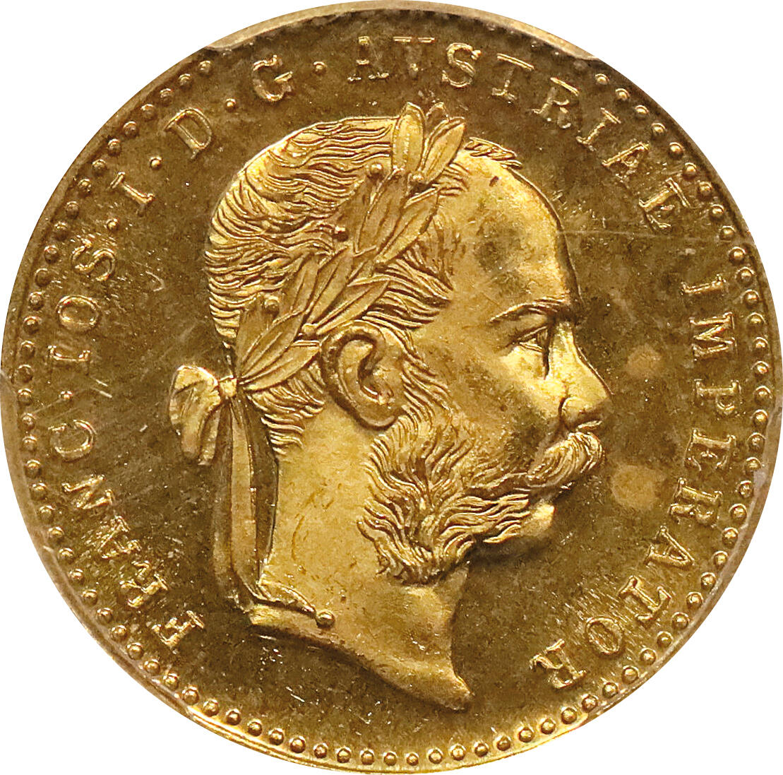 北京阿城哥拍卖2024年春季拍卖会 1915年奥地利弗朗茨一世杜卡特金币一枚，PCGS MS66评级编号：46605869