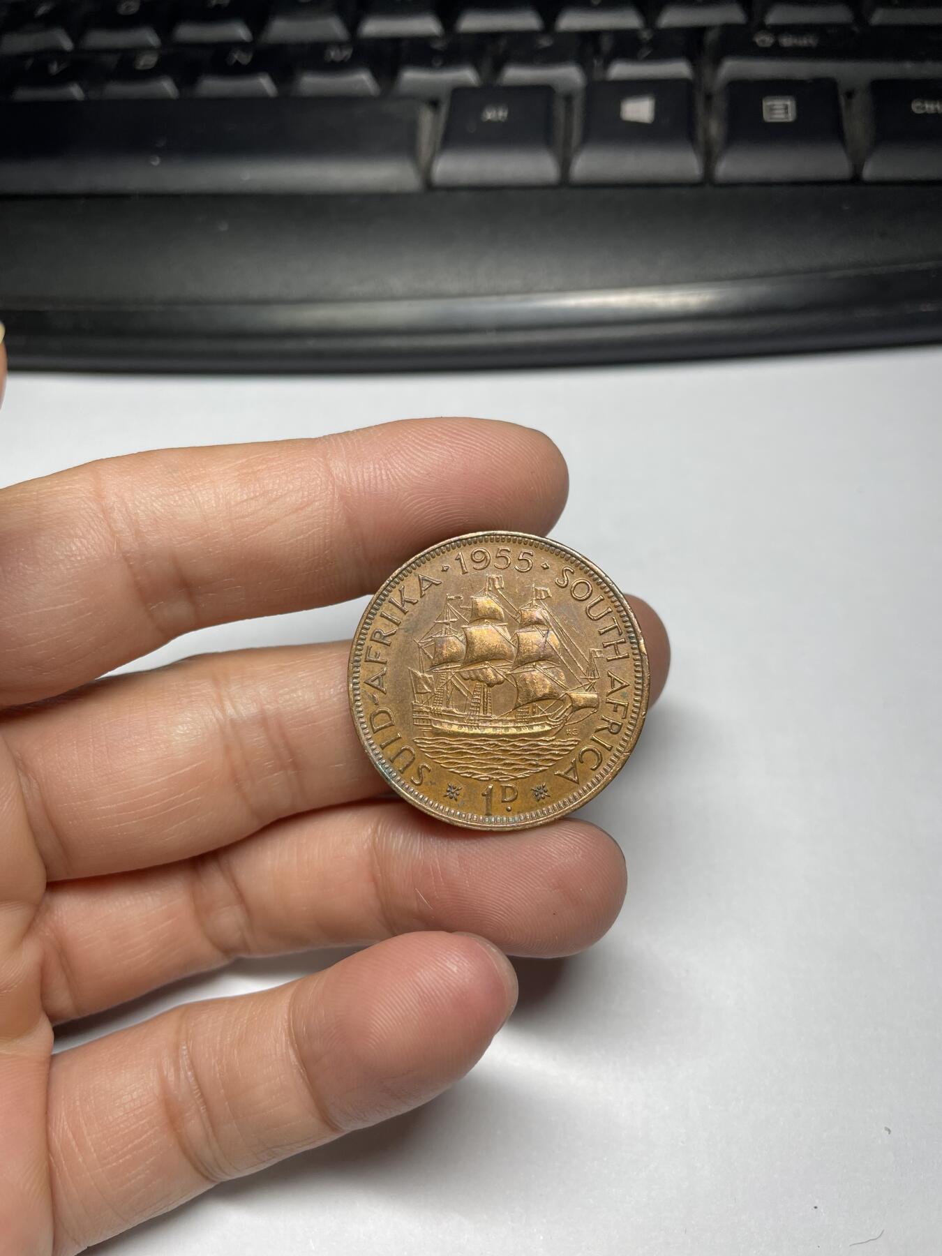 2024年集古藏今外币拍卖第九期-第4场—（总第84拍） 1955年南非1便士