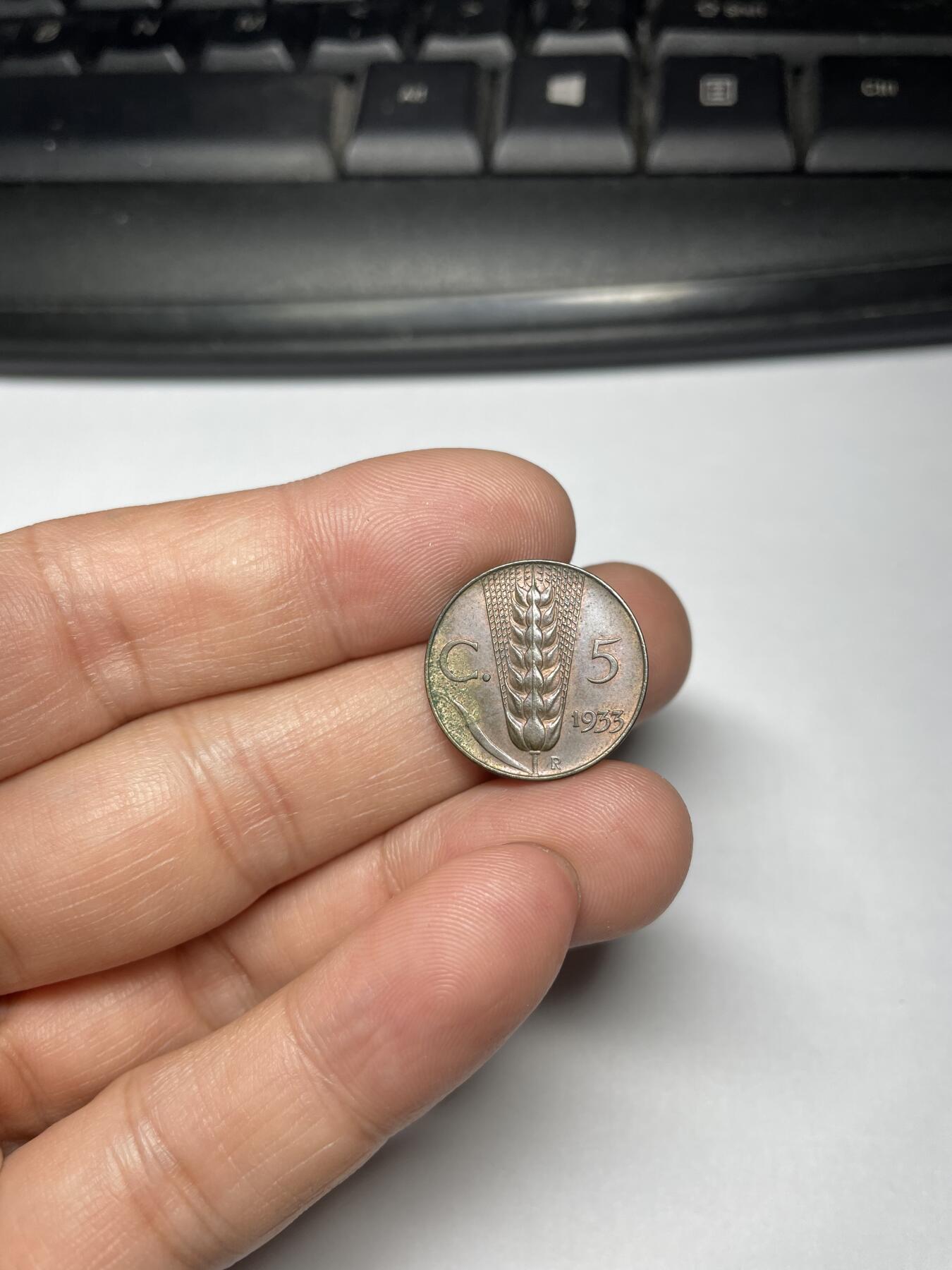 2024年集古藏今外币拍卖第九期-第4场—（总第84拍） 1933年意大利5分