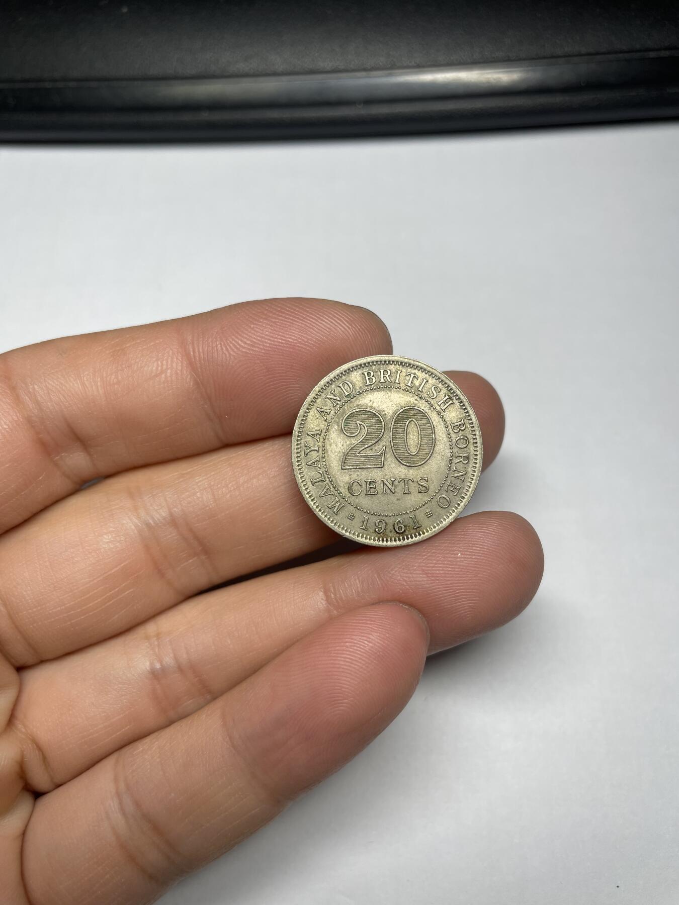 2024年集古藏今外币拍卖第九期-第4场—（总第84拍） 英属马来亚1961年20分