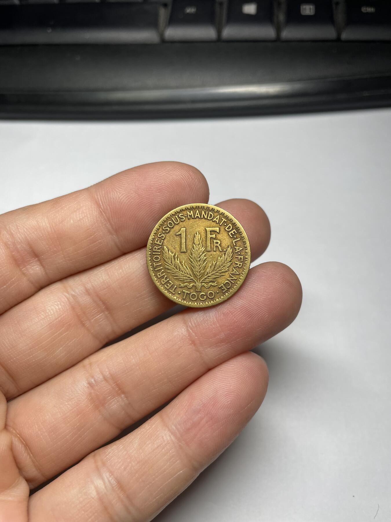 2024年集古藏今外币拍卖第九期-第4场—（总第84拍） 1924年法属多哥1法郎