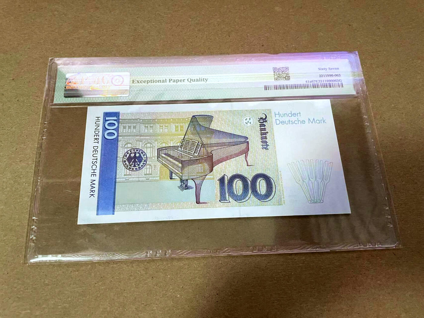 【Blue Auction】✨世界纸币精拍第493期【精】 【初版】德国 1989年100马克 克拉拉 PMG67EPQ