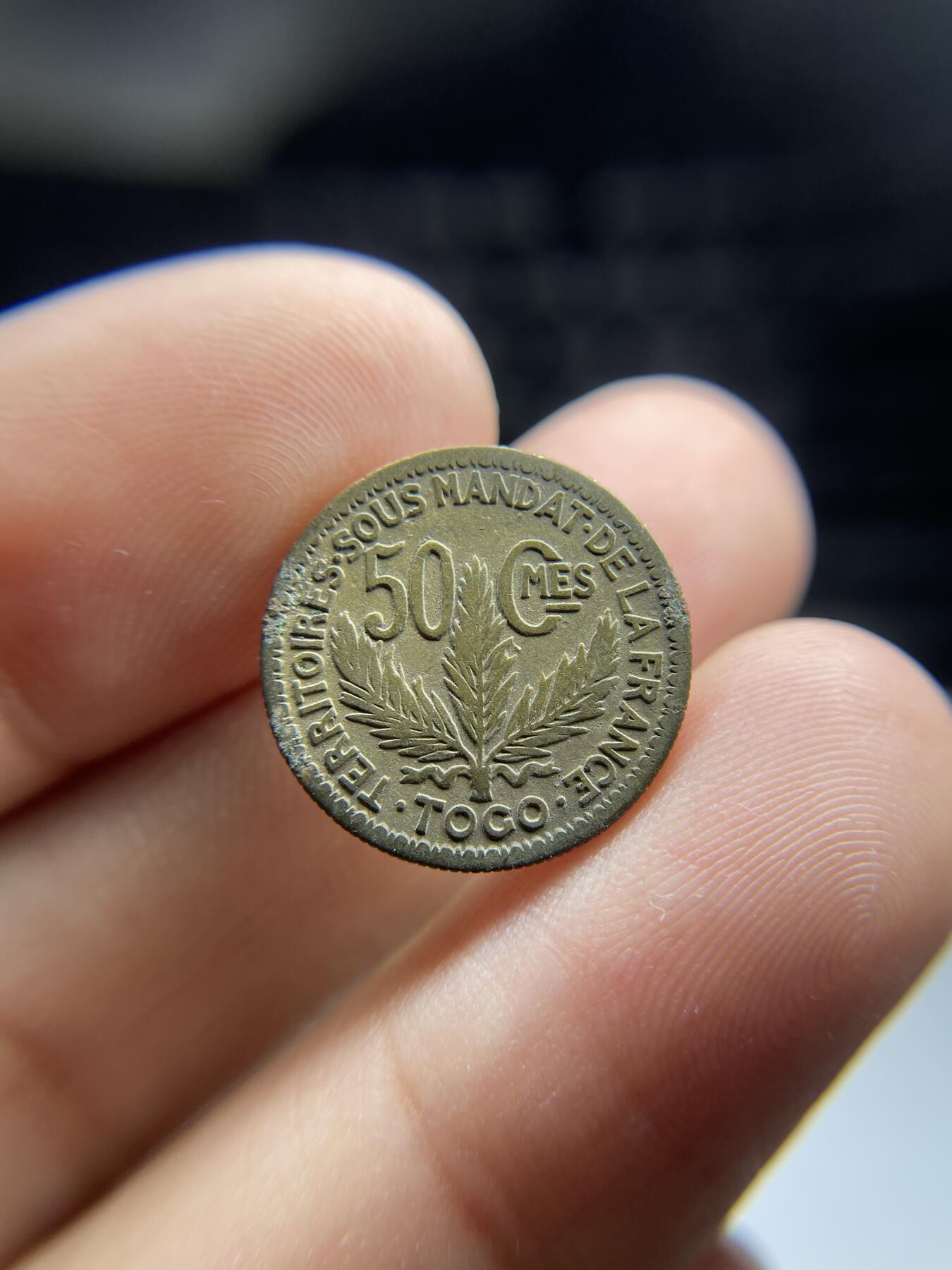 2024年集古藏今外币拍卖第九期-第4场—（总第84拍） 1924年法属多哥50分