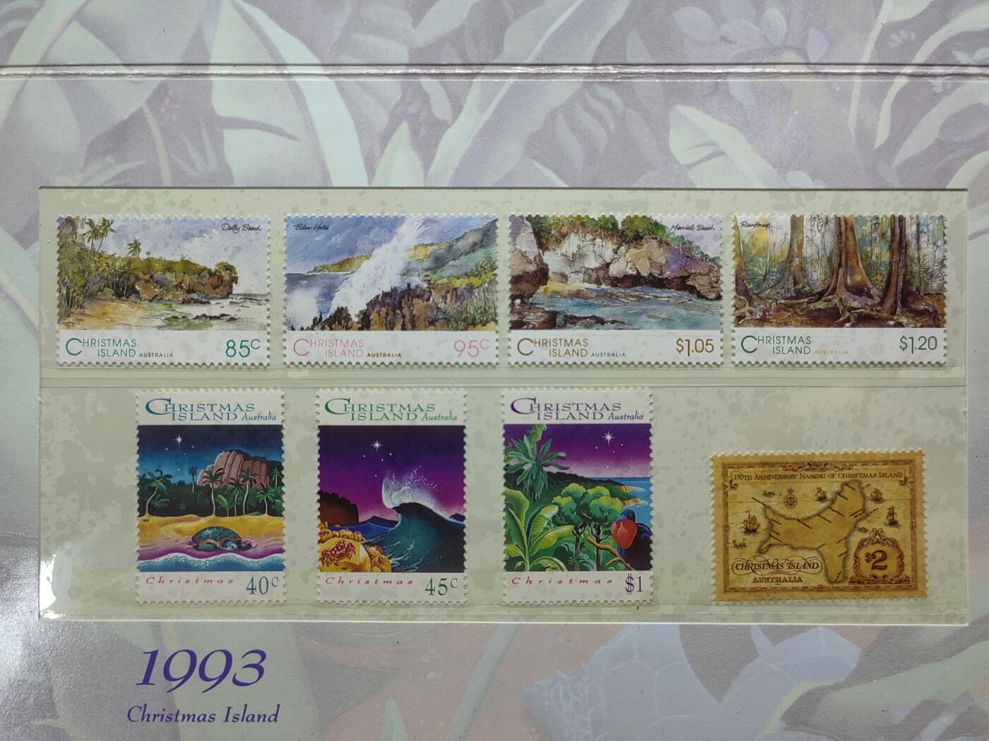 联合阁邮币社™ ——“澳大利亚小邮本专场” 澳大利亚1993年 澳大利亚圣诞岛的风光（全新无戳，高面值一本）