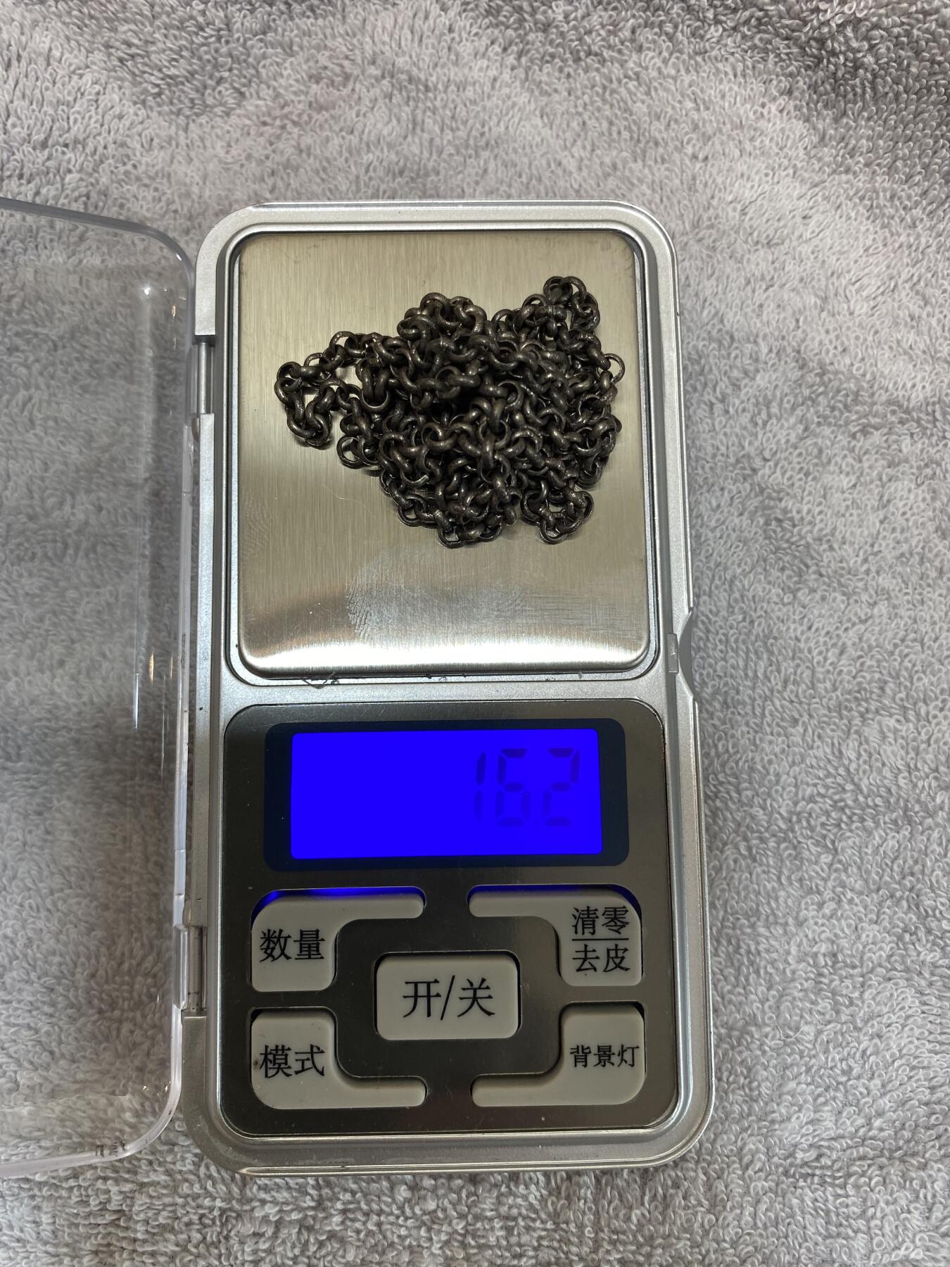 老银链，长73厘米，品相如图，168包快递