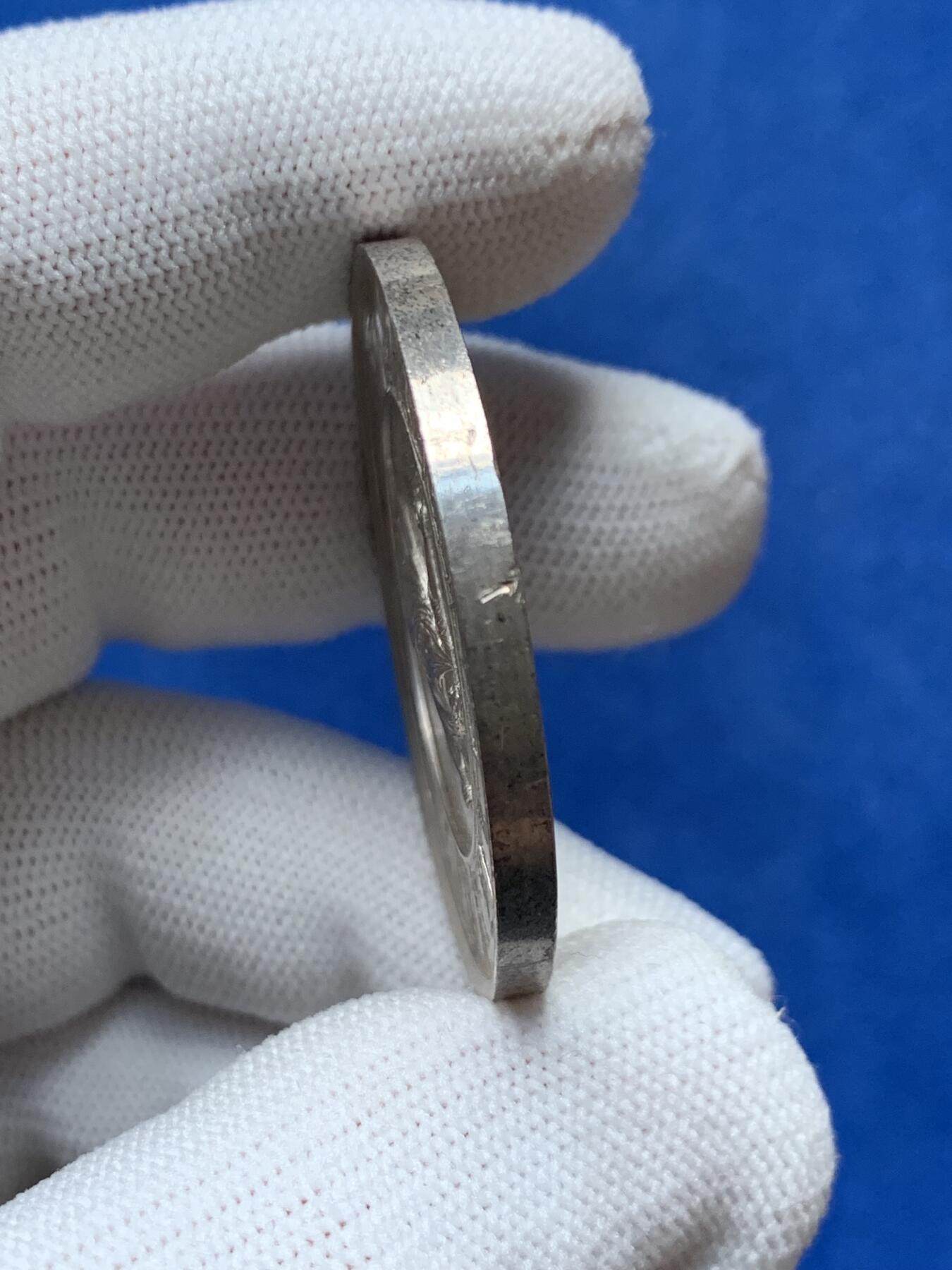 《竞宝斋》第281场- 周日，周一 ，周二3场连拍 （全场包邮） 德国19世纪农业女神银章 28.65g 41.6mm 无边铭