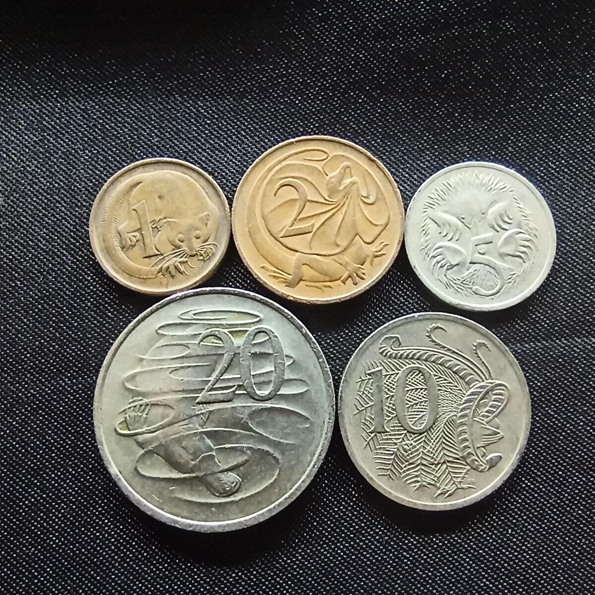 邮泉阁限时拍卖第十一场 各国硬币专场 澳大利亚5枚