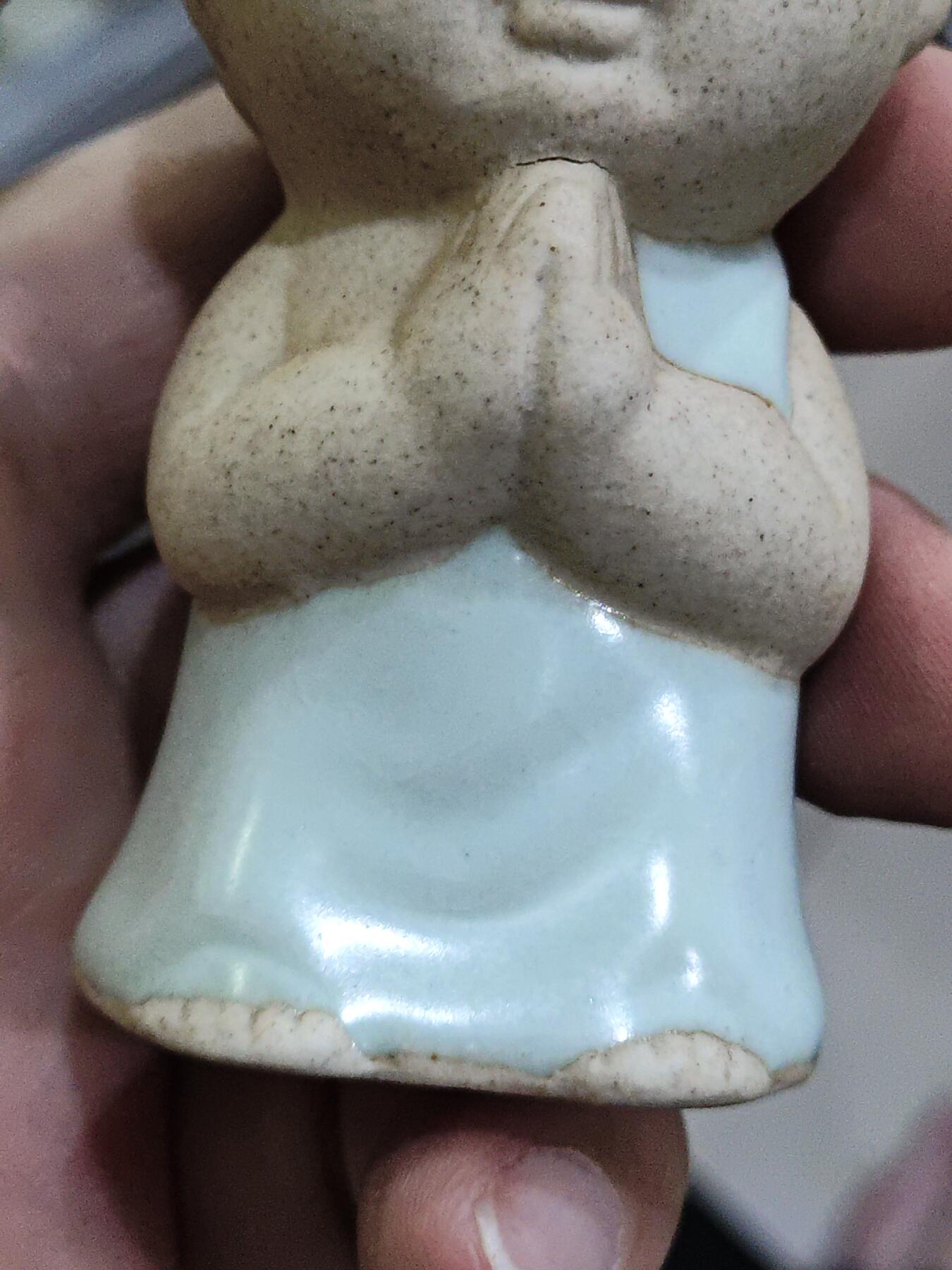 爱淘收藏，清货 汝窑瓷小立佛