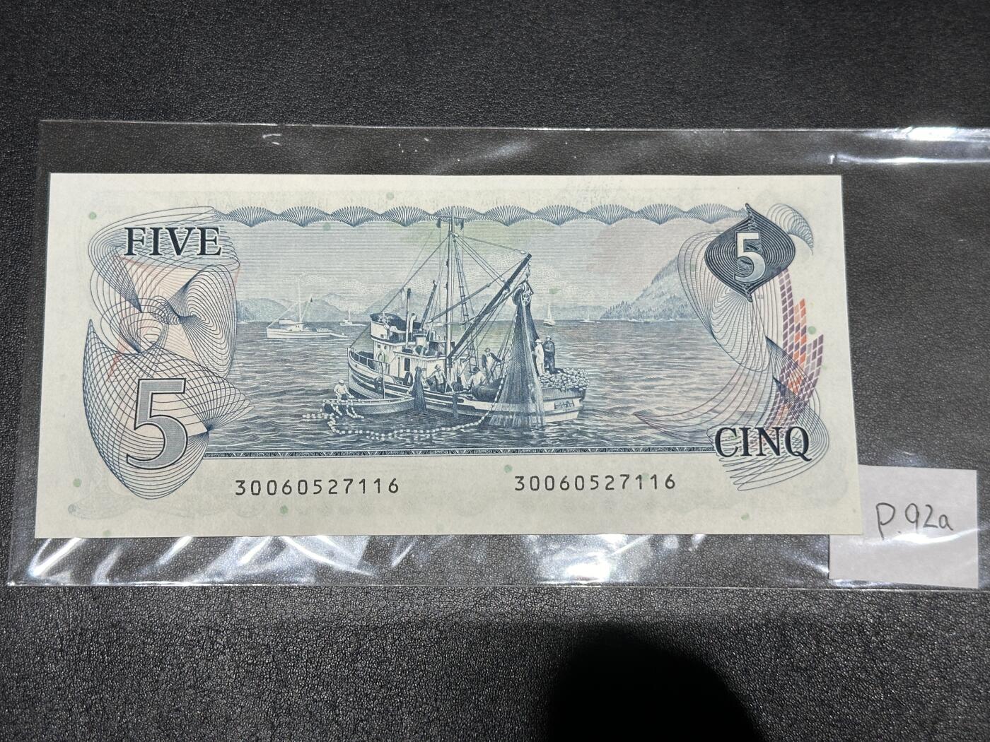 《外钞收藏家》第三百八十一期（美洲小专场） 加拿大1979年5元	P92  全新UNC