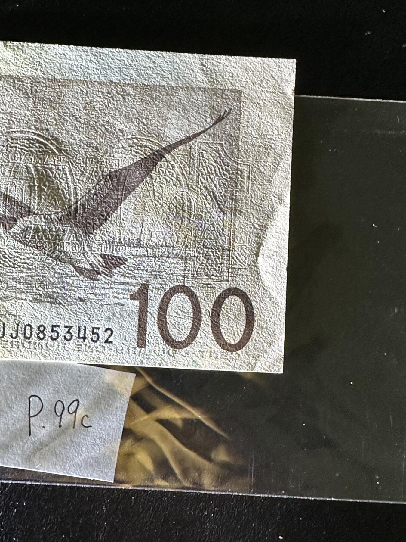 《外钞收藏家》第三百八十一期（美洲小专场） 加拿大1988年100元	P99 全新 边角轻微点钞痕 