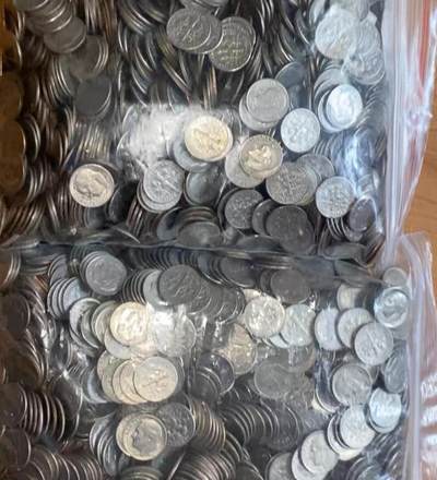 50枚 美国10美分 旧币八品 - 50枚 美国10美分 旧币八品