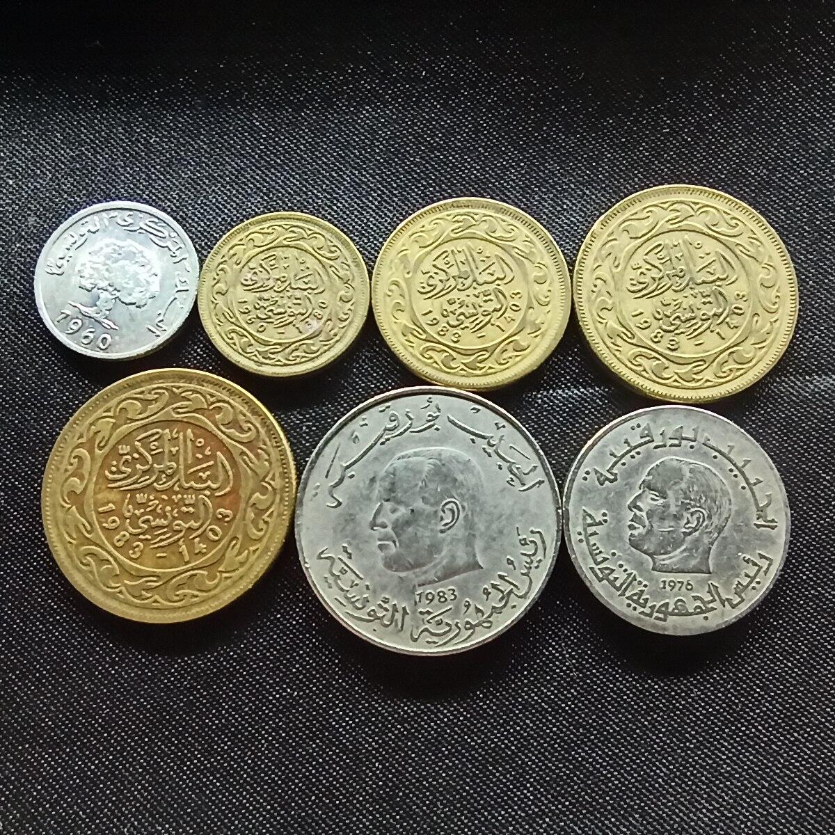 邮泉阁限时拍卖第十一场 各国硬币专场 突尼斯7枚