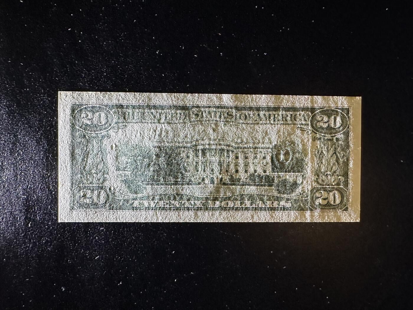 《外钞收藏家》第三百八十期（连拍第二场） 1990年美国20美元 UNC- 无折 有潮、癍