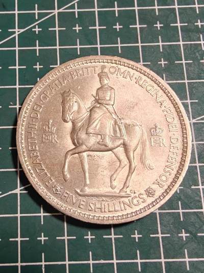 轻松集币无压力 - 英国25先令-女王登基克朗型纪念币