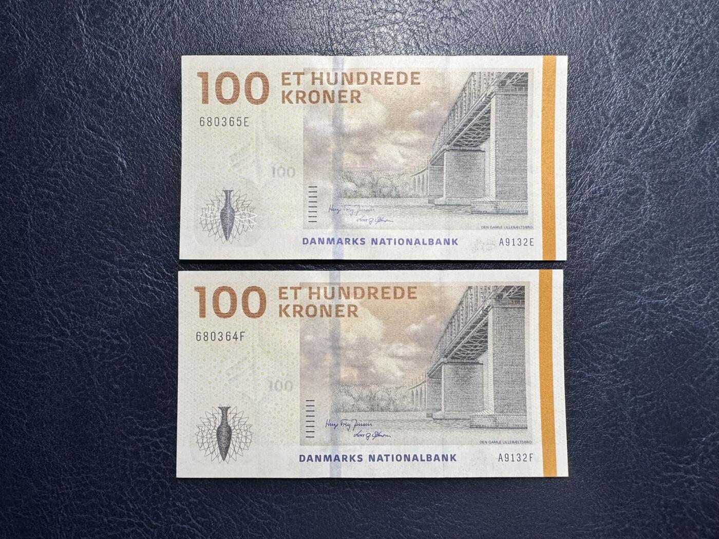 收藏联盟Quantum Auction 第354期拍卖  丹麦2013年100克朗 品相全新UNC 小贝尔特海峡大桥