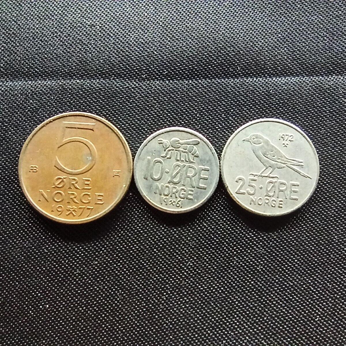 邮泉阁限时拍卖第十一场 各国硬币专场 挪威3枚