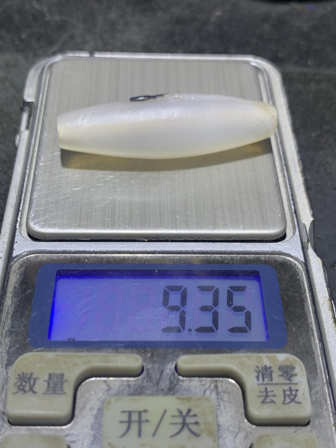 精美高玉化亚光海洋玉髓手工俏色巧雕一心向佛桶珠一个