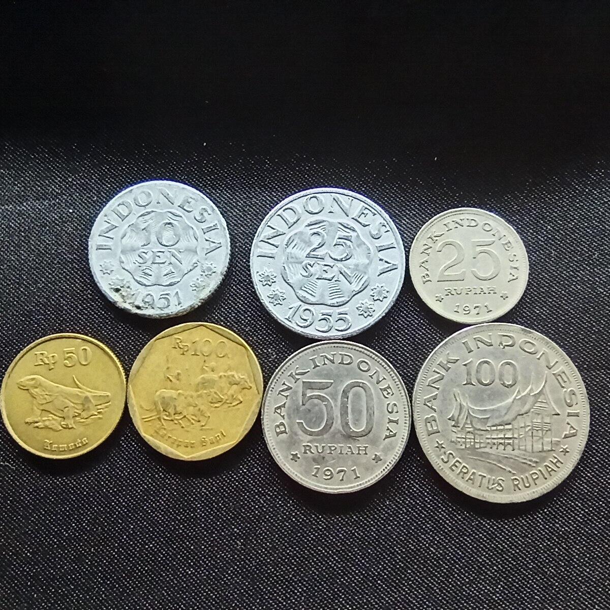 邮泉阁限时拍卖第十一场 各国硬币专场 印度尼西亚7枚