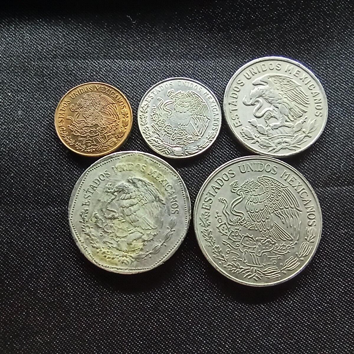 邮泉阁限时拍卖第十一场 各国硬币专场 墨西哥5枚