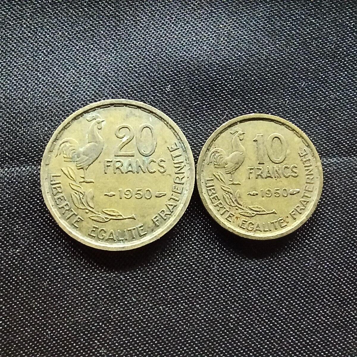 邮泉阁限时拍卖第十一场 各国硬币专场 法国1950年2枚