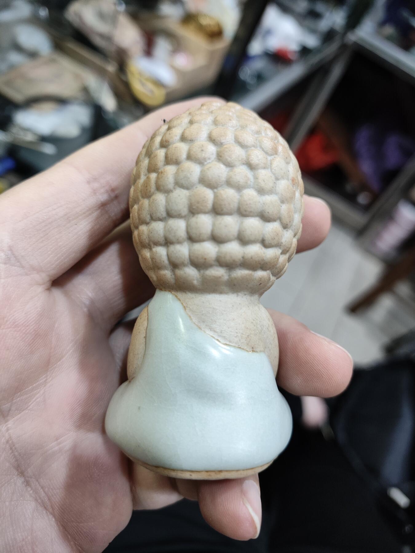 爱淘收藏，清货 汝窑瓷小坐佛