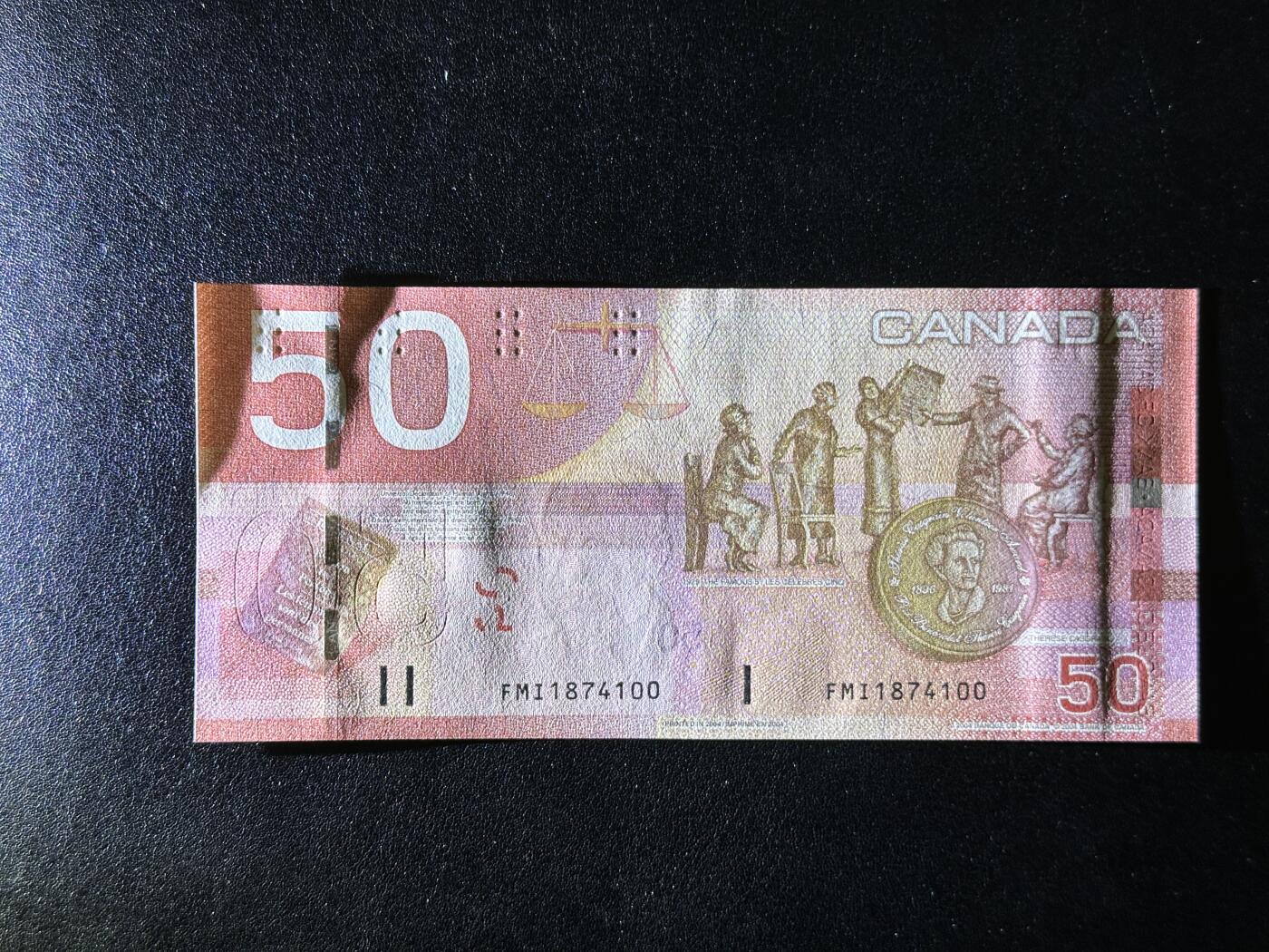 《外钞收藏家》第三百八十一期（美洲小专场） 加拿大2004年版50元	P104  全新UNC