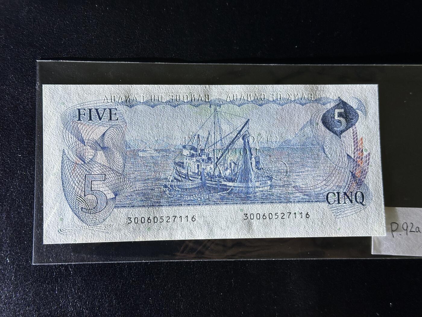 《外钞收藏家》第三百八十一期（美洲小专场） 加拿大1979年5元	P92  全新UNC